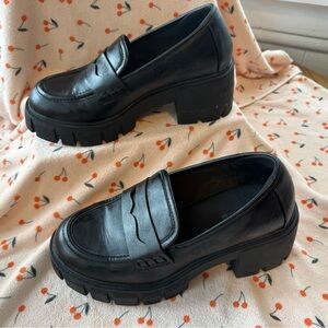 Black Chunky Platform Loafers Torrid - Women